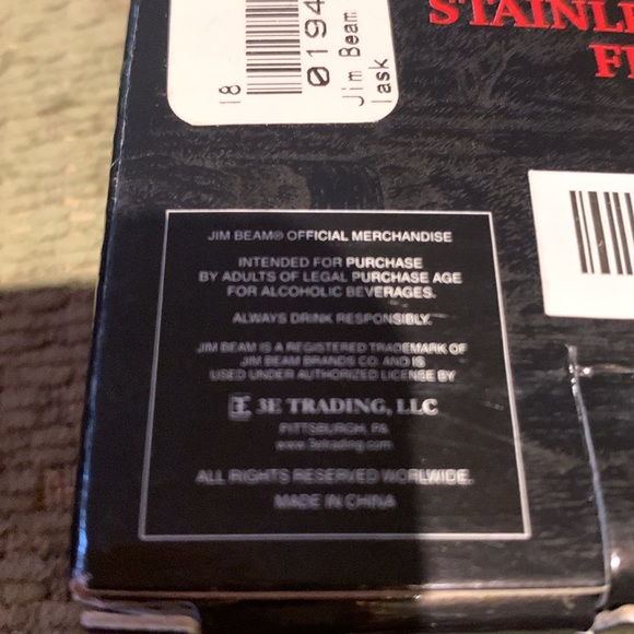 🇨🇦50% off🇨🇦Jim Beam 3oz Stainlesd Steel Flask New - Picture 4 of 6